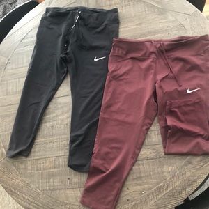 2 Pair of cropped Nike Dri-Fit pants